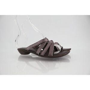 Born BOC Sandals Women 6 Rose Pink Strappy Flat Shoes Toe Loop Cross Straps